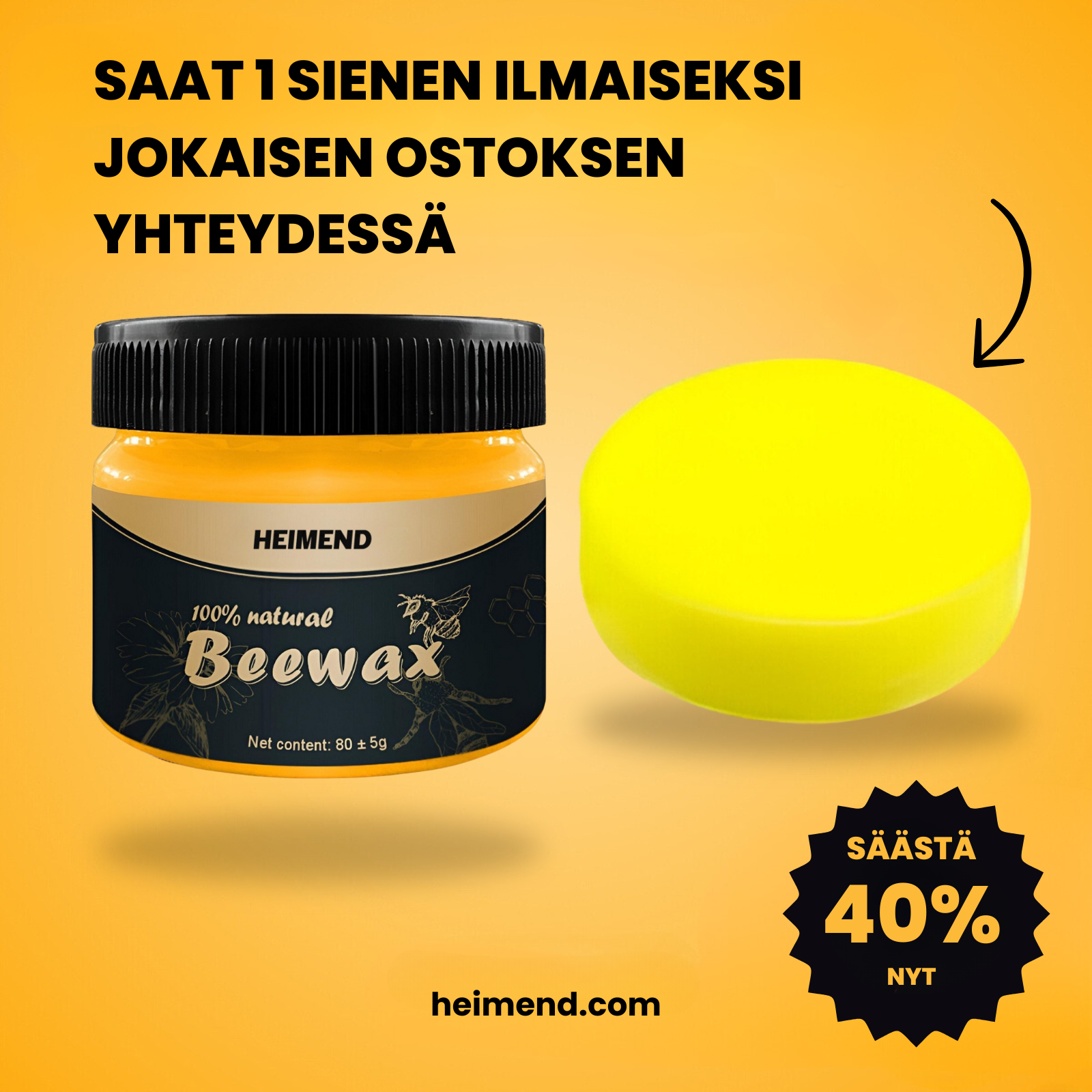 BeewaxGleam - Uudista puiset huonekalusi ilman remonttia